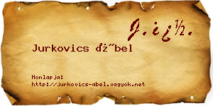 Jurkovics Ábel névjegykártya